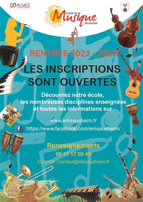 Permanences Des Inscriptions Ecole De Musique De Sausheim