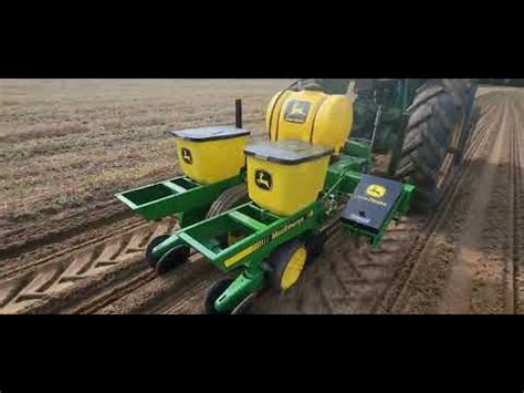 John Deere 7000 2 Row Food Plot Sweet Corn Planter Video YouTube