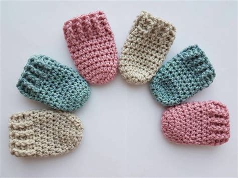 Paar Baby Wantjes Gehaakte Wanten Handschoenen Baby Mittens Baby