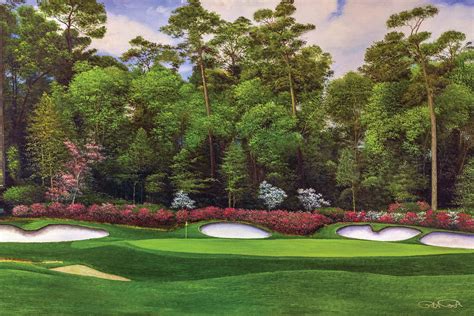 Augusta National Golf Club Masters Amen Corner Azalea Hole 13 PGA Golf ...