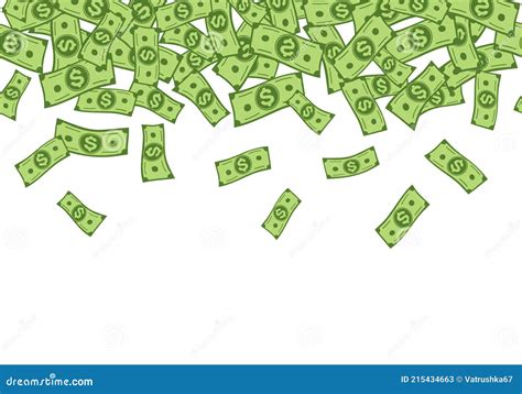 Falling Dollar Symbols Background Royalty Free Stock Image