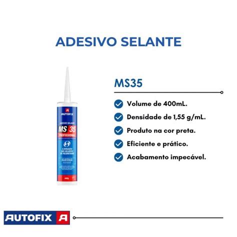 Adesivo Selante Preto Ms G Autofix