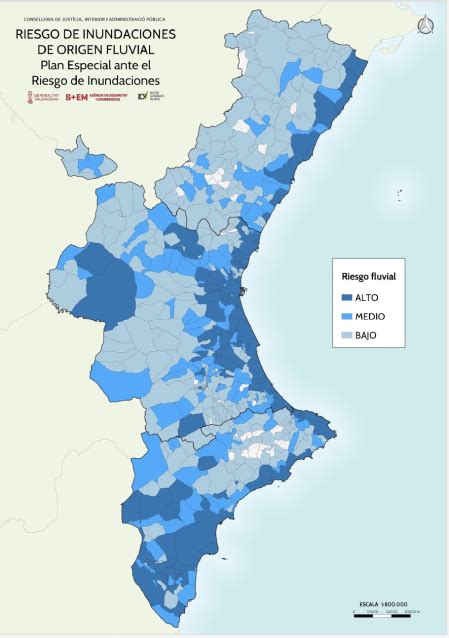 Cuáles son los municipios valencianos en riesgo alto de inundación