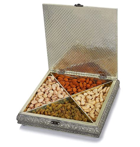 Fruitri Handmade Dry Fruit Gift Boxes 4 Part Dry Fruit Combo Pack