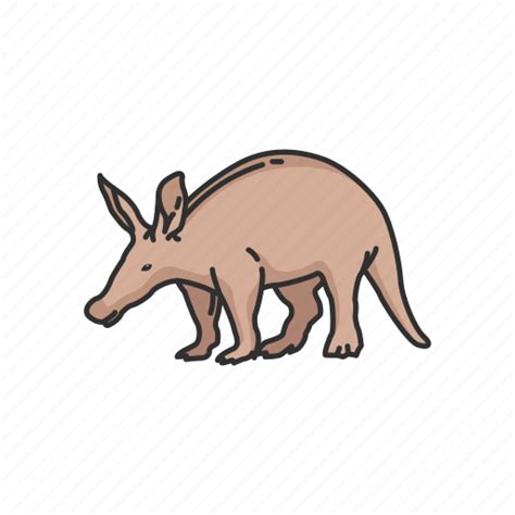 Aardvark, african ant bear, animal, anteater, cape anteater, earth pig, mammal icon