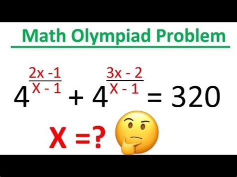 Math Olympiad Problems Algebra Problems Algebra Equations Finding X