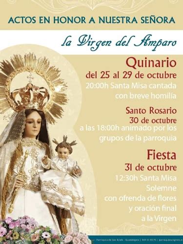 Solemnes Cultos En Honor De Ntra Sra Del Amparo Del Lunes Al