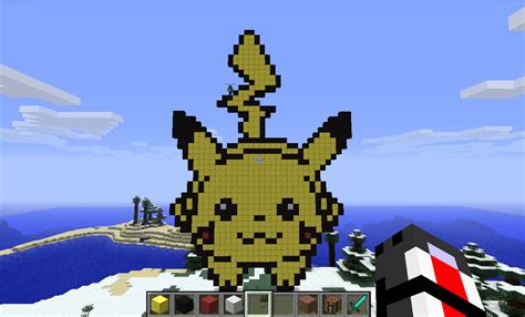 Pikachu, Minecraft Pixel art by boltyhead on DeviantArt