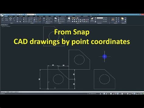 Progecad Tutorials From Snap Cad Drawings By Point Corrdinates In