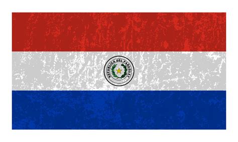 Paraguay flag, official colors and proportion. Vector illustration ...