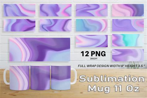 Mug Wrap Sublimation Design Wave Graphic By Artnoy · Creative Fabrica