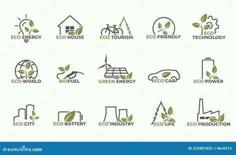 Sustainable Icon Set Eco Friendly Environment And Ecology Symbols