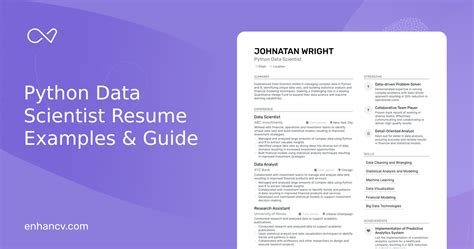 Python Data Scientist Resume Examples Guide For