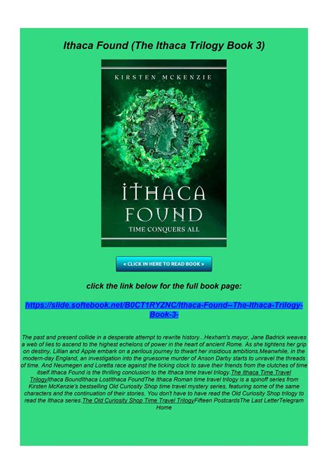PDF Read Ithaca Found (The Ithaca Trilogy Book 3) by jerrybridemayo - Issuu