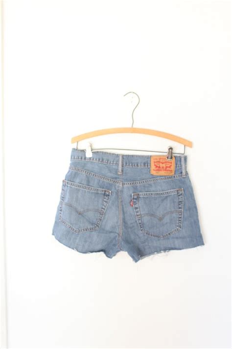 S Distressed Cut Off Denim Shorts In Acid Wa Gem