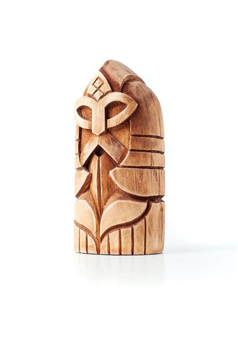 Wooden Figurine Odin Hand Carved Wooden Statue Wuotan Etsy Wooden