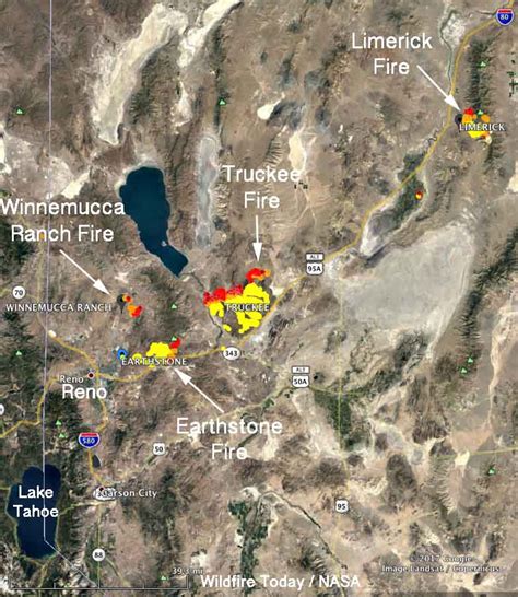 Four Wildfires In Reno Area Have Burned About 115000 Acres Wildfire