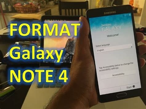 Hard Reset Reformat Samsung Galaxy Note Youtube