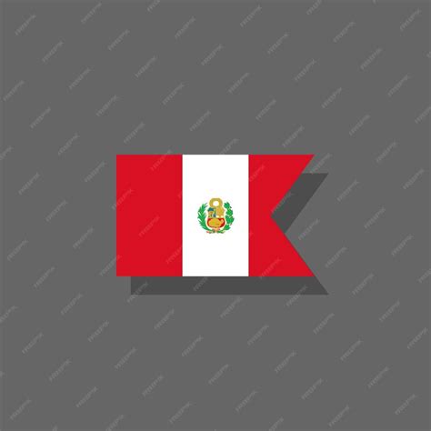 Premium Vector Illustration Of Peru Flag Template