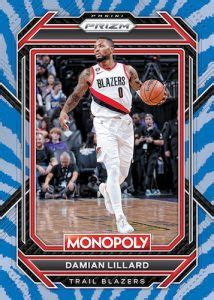 Panini Monopoly Prizm Basketball Checklist Info Boxes