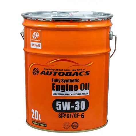 Купить AUTOBACS 5W-30 FULLY SYNTHETIC SP/CF/GF-6A синт. 20л моторное ...