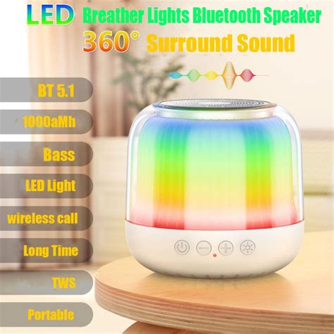 Mini Enceinte Bluetooth Led Rgb Sans Fil Tws