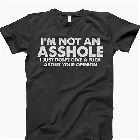 Asshole T Shirt Etsy