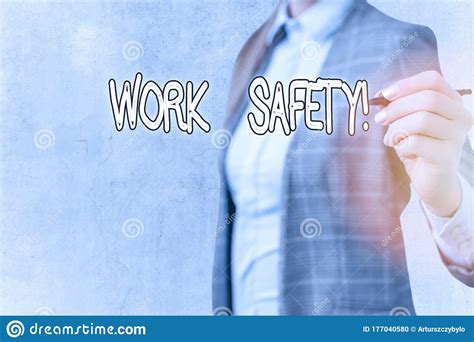 Conceptual Hand Writing Showing Work Safety Business Photo Showcasing