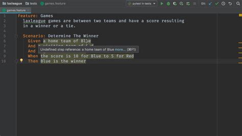 Pycharm Pytest Bdd Bob App