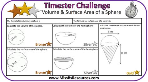 Volume And Surface Area Of Sphere Worksheet