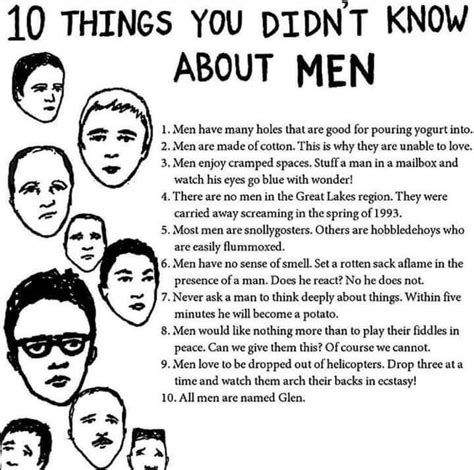 10 Things You Didn T Know About Men R Bizarrelife