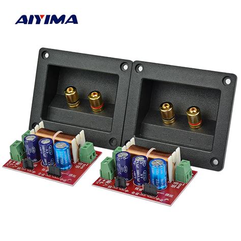 Aiyima Pcs W Speaker Crossover Way Audio Adjustment Tweeter Bass