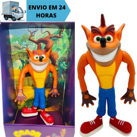 Boneco Crash Bandicoot Articul Vel Cm Action Figure Colecion Vel