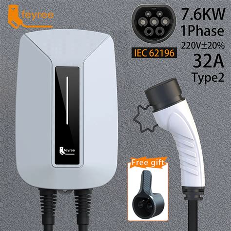 Feyree Ev Charger Type Plug Evse Wallbox A Kw Iec Socket