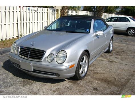 Brilliant Silver Metallic Mercedes Benz Clk Cabriolet