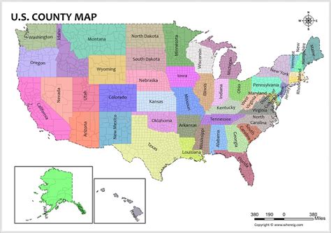 US County Map - Check the list of Counties in the United States, there ...