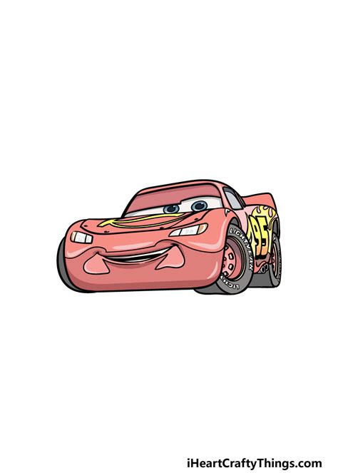 How To Draw Lightning McQueen Really Easy Drawing Tutorial Atelier