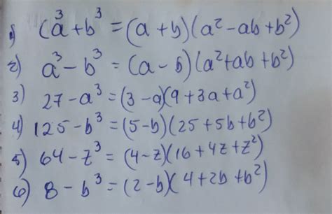 Suma Y Diferencias De Cubos Ejemplos Resueltos Minimo Brainly Lat