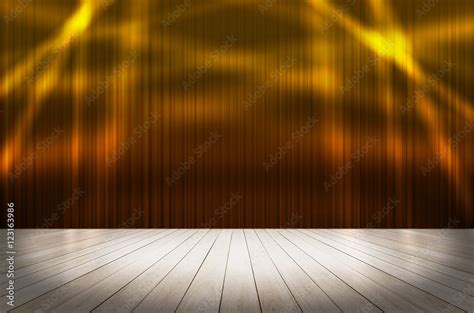 gold curtain stage background with light beam Stock Illustration ...