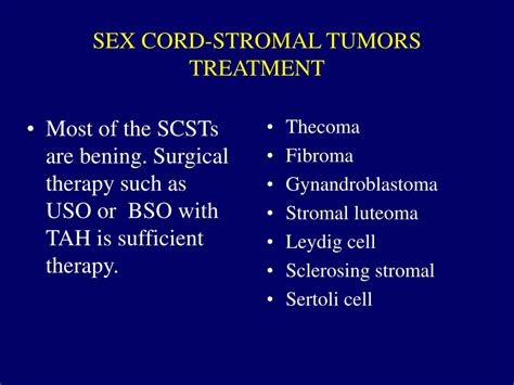 Ppt Sex Cord Stromal Tumors Powerpoint Presentation Free Download