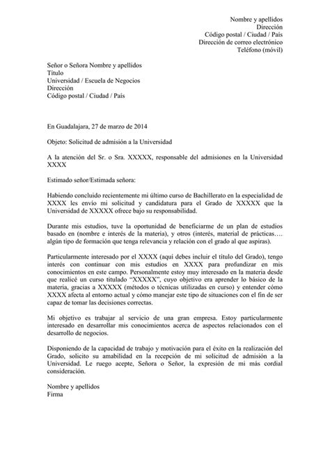 Ejemplo De Carta De Presentacion Universidad Modelo De Informe The