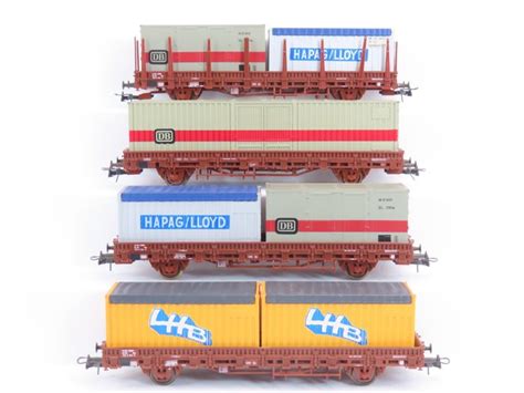 Roco H0 4399 Freight Carriage 4 Container Stake Catawiki