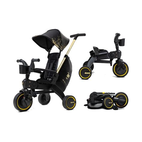 Doona™ Liki Trike S5 Limited Edition Bike-Black/Gold - Everything Baby