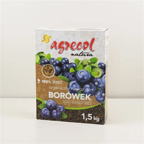 Organiczny nawóz do borówek 1 5 kg Agrecol 733 Plantet pl