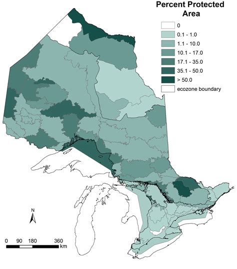 State of Ontario’s Biodiversity | Percent Protected areas_separate ...