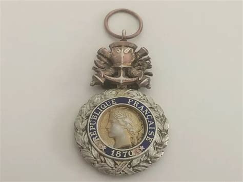 1820 MÉDAILLE MILITAIRE 1870 Valeur Et Discipline République