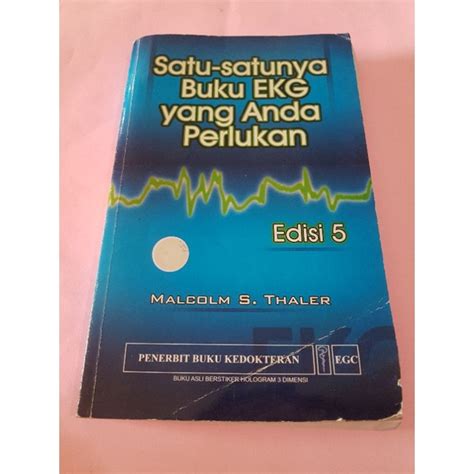 Jual Satu Satunya Buku Ekg Yang Anda Perlukan Original Indonesia Shopee