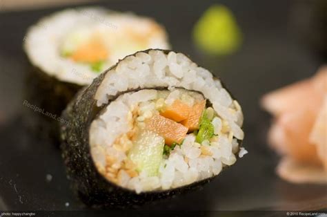 Vegetarian Sushi Rolls Recipe | RecipeLand