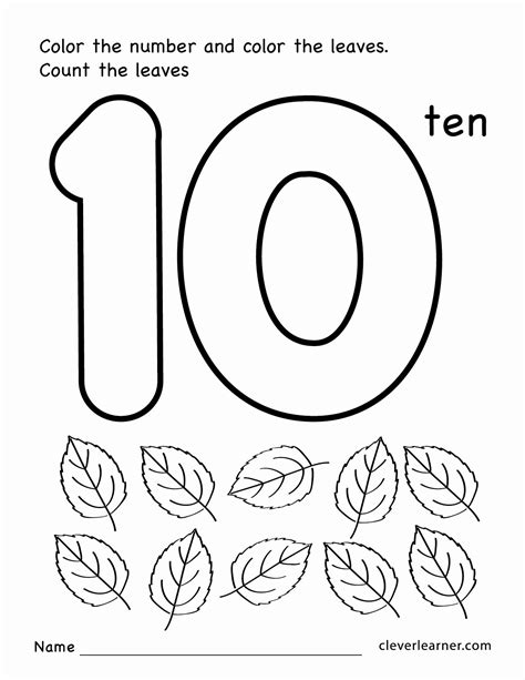 10 Printable Number Tracing Worksheets