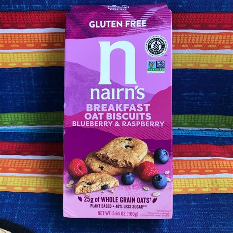 Nairn S Gluten Free Raspberry And Blueberry Oat Biscuits Review Abillion